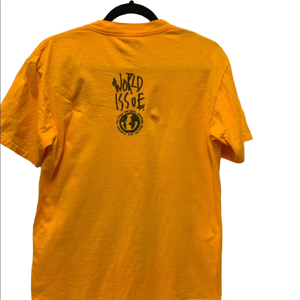 RARE VTG 90s Keith Haring World Issue Graphic Print T-Shirt Single stitch SZ M - Picture 2 of 6
